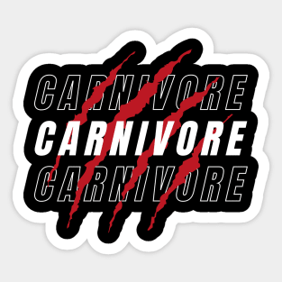 Carnivore Claw Marks - Bold Carnivore Diet Sticker